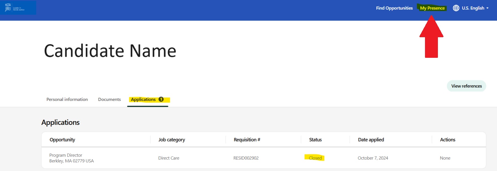 Check Status